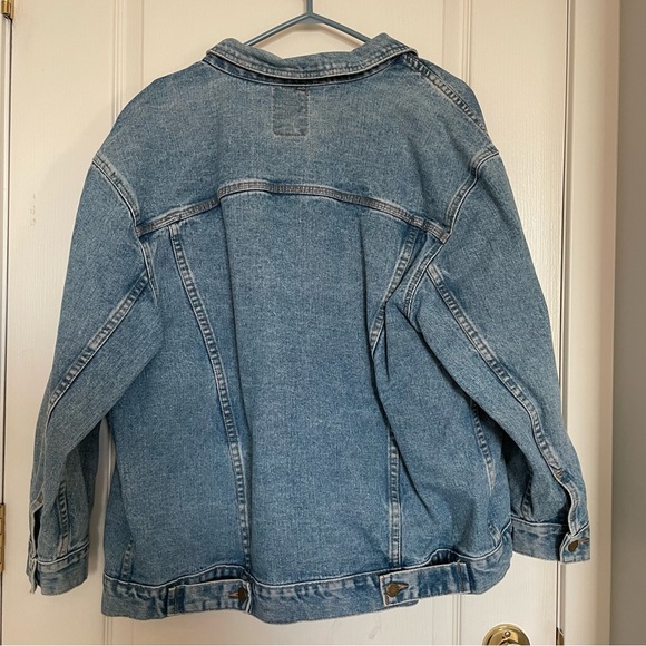 Vintage Oversized Blue Denim Jacket - Picture 2 of 3